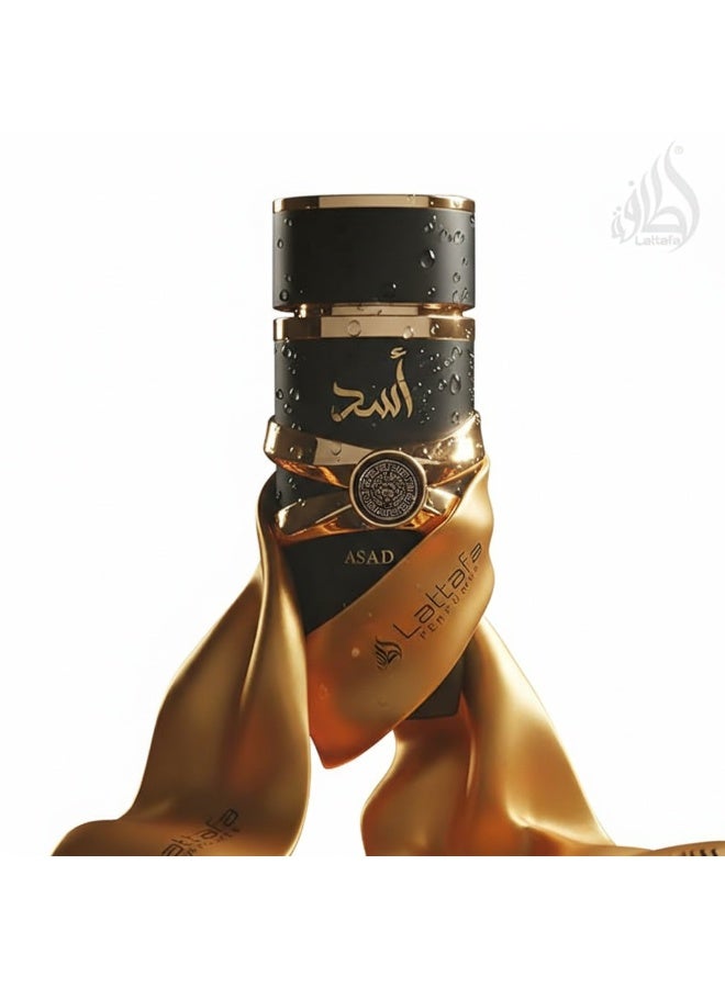 Lattafa Asad Luxury Eau de Parfum 100ml – Long Lasting Oud & Musk Perfume for Unisex | Premium Imported Fragrance - Image 2